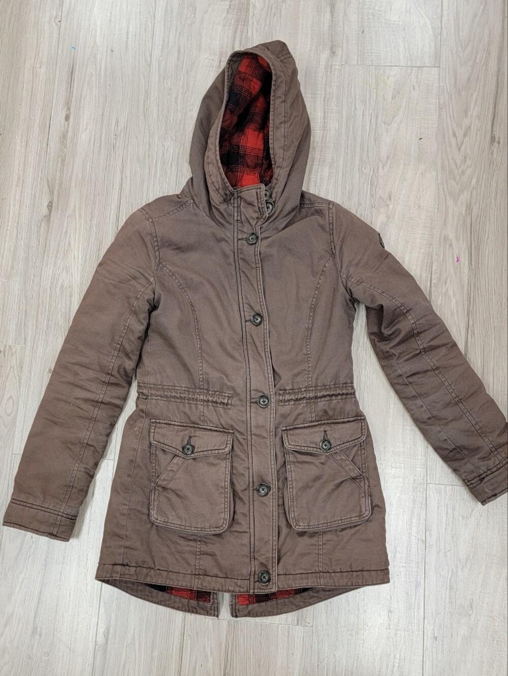 Hollister Utility Button-Front Fall Jacket